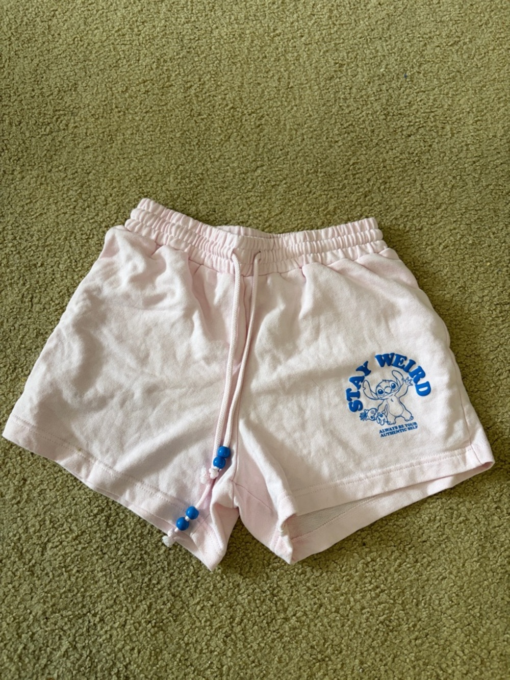 Disney Stitch Light Pink Athletic Shorts